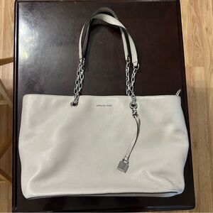 Michael Kors Cream Shoulder Bag with Chain Straps
